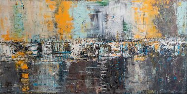 299 Geborgenheit neu Bild 299 - GEBORGENHEIT - Mischtechnik auf Leinwand - Größe 120 x 60cm